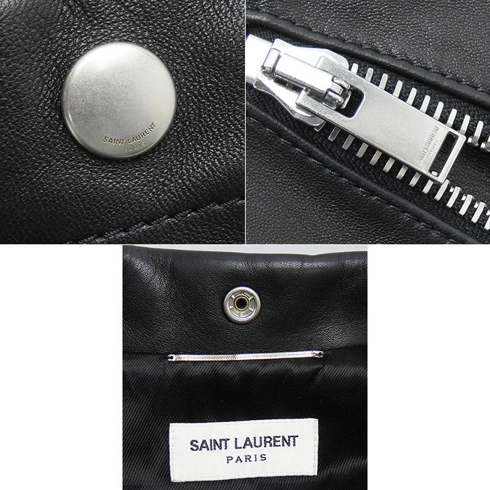 サンローラン　クラシックモーターサイクルジャケット 楽天市場】【中古】Saint Laurent Parisクラシック モーターサイクル