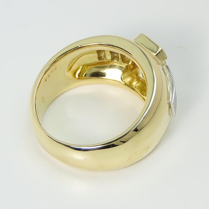 Ｋ18 Ptコンビ ダイヤリング 12号〜16号 K18 Pt900 コンビ ダイヤモンド リング】2.246ct エメラルドカット 16