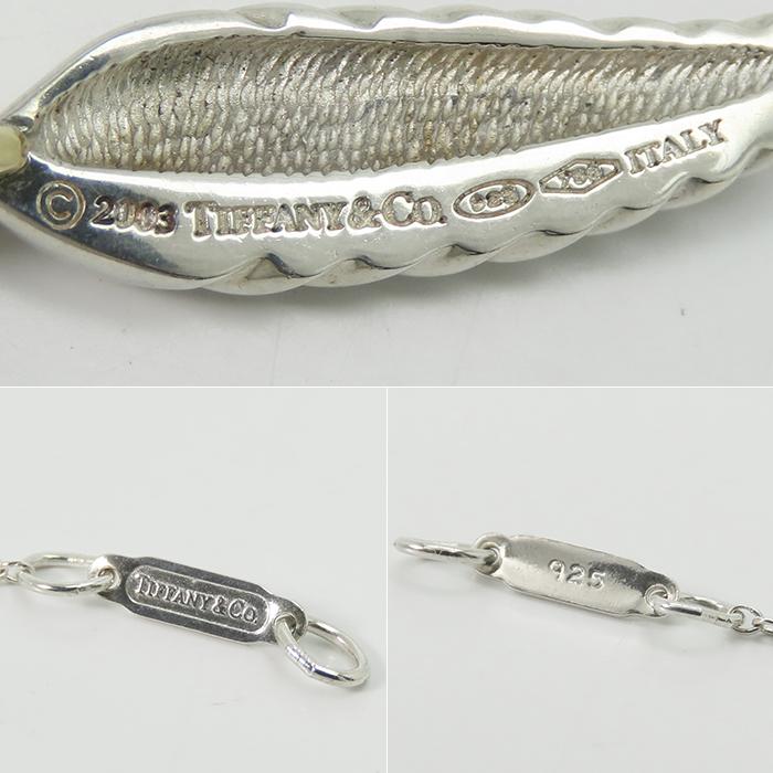 ティファニー フェザー シルバー ネックレス SV925 ウィング TO225 希少 美品 Tiffany&Co.ヴィンテージ ティファニー フェザー