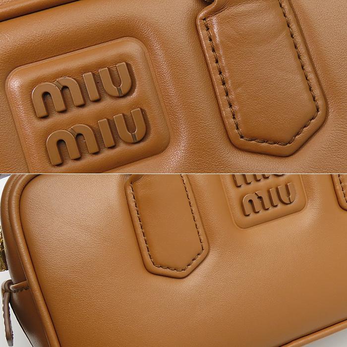 miu 【ミュウミュウ】アルカディ 5BB142 コニャック 美品 レディース 
