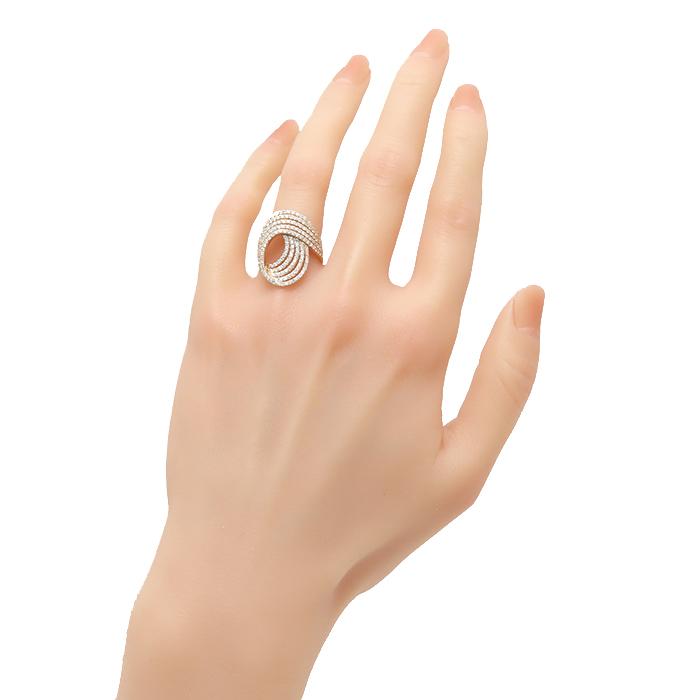 K18 ダイヤモンド リング】ピンクゴールド D 1.45ct 14号 9.2g 鑑別 