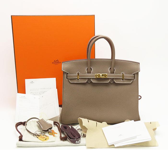 HERMES（エルメス） 【エルメス】バーキン25 エトゥープ トゴ ゴールド