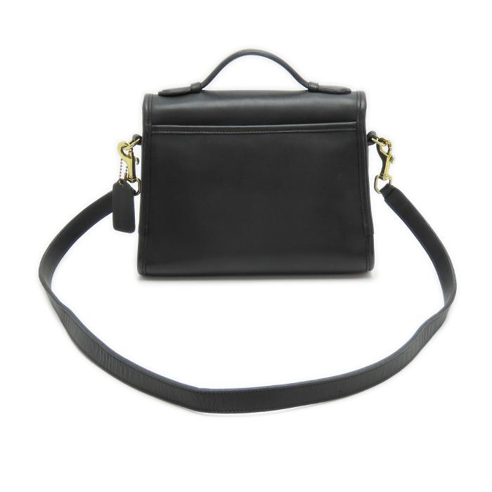 COACHオールドコーチ 2WAY ハンドバッグ レザー 黒9870 COACH（コーチ） 【オールドコーチ 2WAYバッグ】9870 レザー ブラック