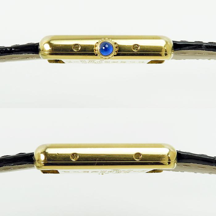 未使用級極美品★ Cartier カルティエ クロコ ベルト ゴールド金具 TANK（Cartier） 【カルティエ】マストタンクSM 新品純正クロコベルト