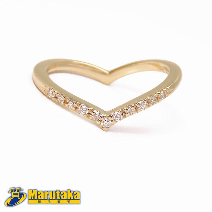 K18 ハートモチーフ ダイヤモンドリング スタージュエリー　ゴールド STAR JEWELRY（スタージュエリー） 【スタージュエリー】ハート