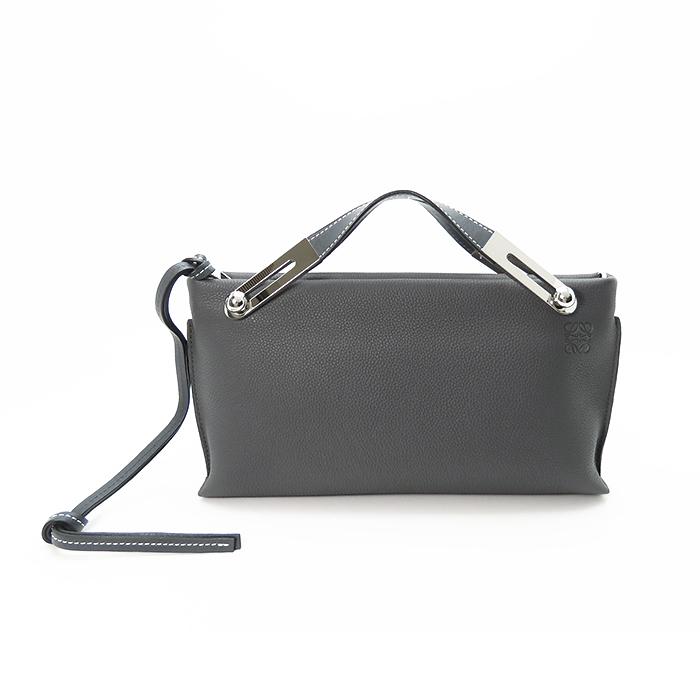 ミッシー 【ロエベ】ミッシースモール グレー 美品 ショルダー ハンド