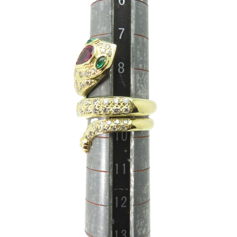K18 ダイヤモンド リング 】鑑別書付 指輪 8.5g 18金 9号 ダイヤ 0.80