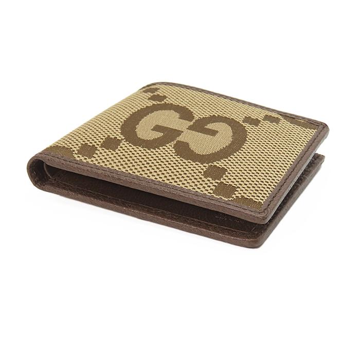 GUCCI 【未使用 グッチ】2つ折り札入れ ジャンボGG キャンバス メンズ  
