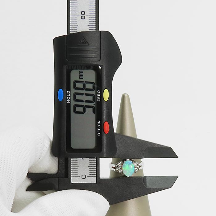 Pt900 0.63ctオパール リング】約5.4g 12号 ダイヤモンド ソーティング