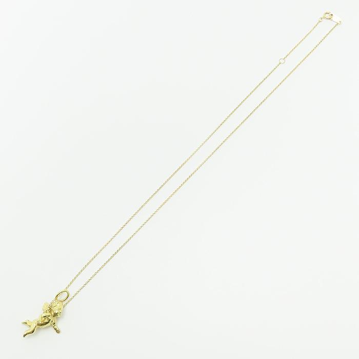 K18 天使 ネックレス 】18金 YG エンジェル イエローゴールド 中古