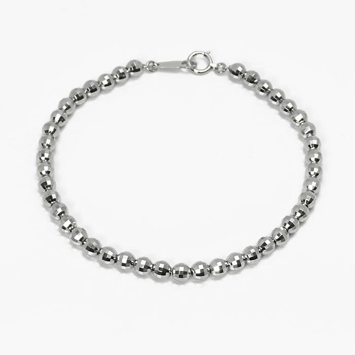 【秋服コーデ】プラチナ（Pt850）ミラーボールブレスレット 秋服コーデ】プラチナ（Pt850）2連ミラーボールブレスレット