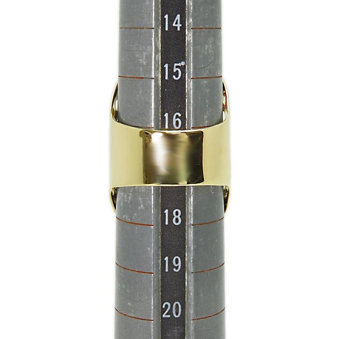 K18 マルチストーン 幅広リング】約10.6g 16.5号 18金イエローゴールド