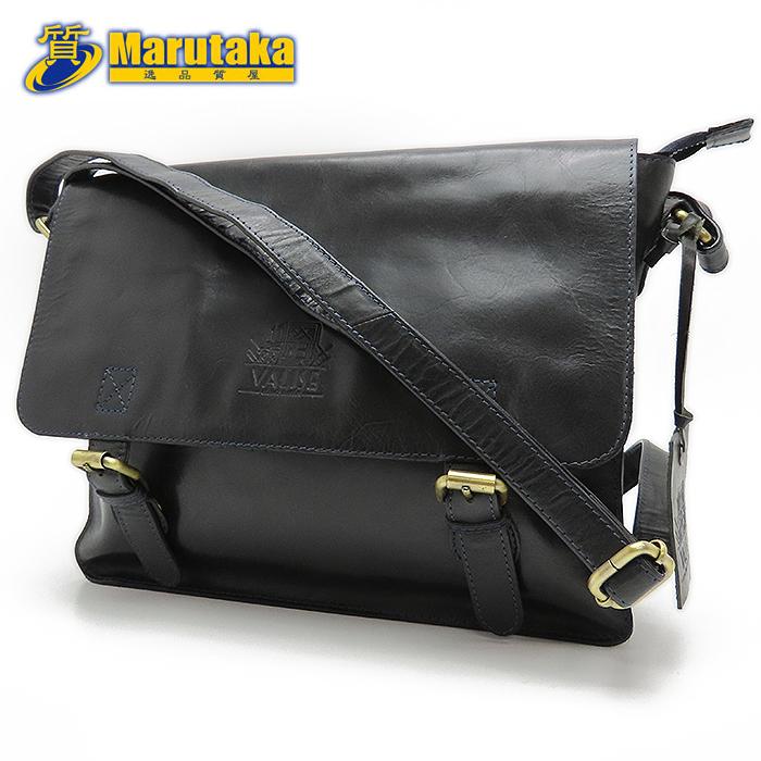 VALISE 】バリス ショルダーバッグ レザー the British Bag 牛革 黒