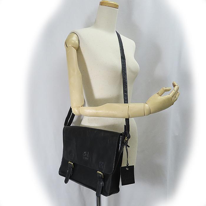 VALISE 】バリス ショルダーバッグ レザー the British Bag 牛革 黒