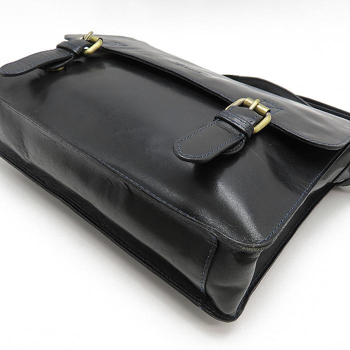 VALISE 】バリス ショルダーバッグ レザー the British Bag 牛革 黒