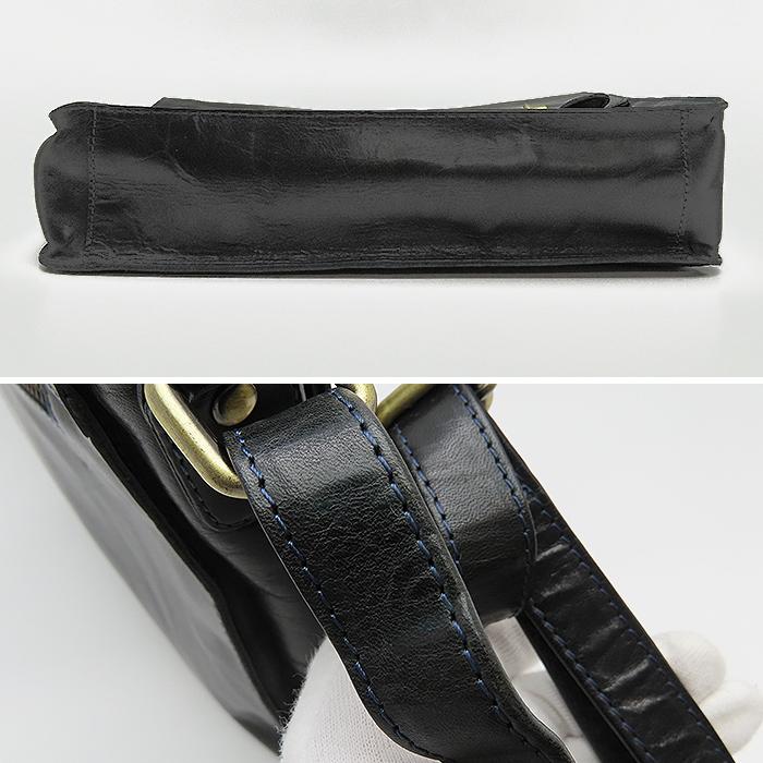 VALISE 】バリス ショルダーバッグ レザー the British Bag 牛革 黒