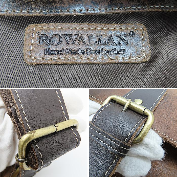 ロワーレン 】ROWALLAN ショルダーバッグ 鞄 かばん ブラウン系 レザー