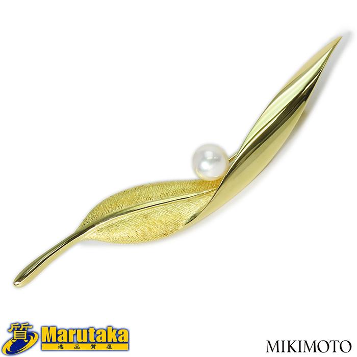 MIKIMOTO（ミキモト） 【ミキモト アコヤパール ブローチ】K18YG 約9.6