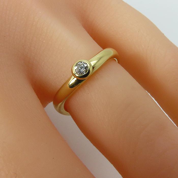 K18 ダイヤモンド リング 】 指輪 18金 0.10ct 4.3g #8.5 ジュエリー 
