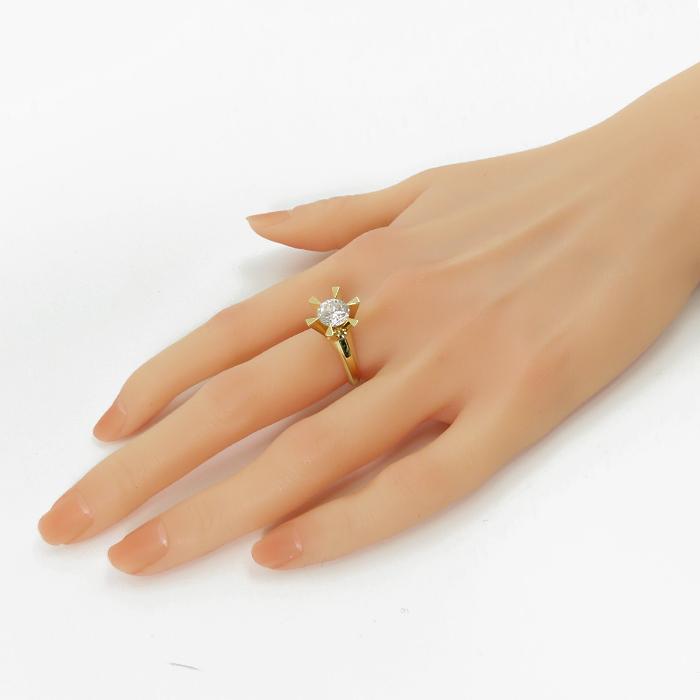 K18 2.022ct ダイヤモンド 立て爪 リング】当店オリジナルデザイン 一