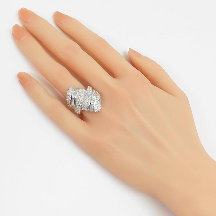 Pt900 ダイヤモンド リング】約16.6g 約12.5号 合計2.60ctダイヤモンド