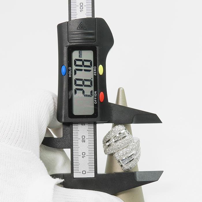 Pt900 ダイヤモンド リング】約16.6g 約12.5号 合計2.60ctダイヤモンド