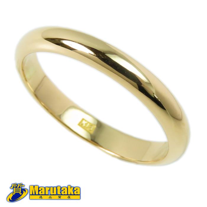 K18　18金　シンプル　甲丸リング　約11号 Jewelry i（ジュエリーアイ） 甲丸 リング 5mm幅 18金 指輪 メンズ K18