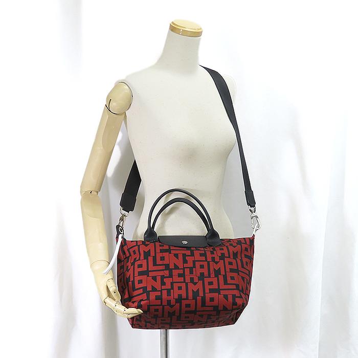 【 ロンシャン プリアージュ S 】LONGCHAMP LE PLIAGE LGP 2WAY ロゴ 総柄トートバッグ ショルダーバッグ 中古 26-25-3 逸品質屋 丸高 甲子園店 送料無料 質屋出品 兵庫県 西宮市 甲子園 実店舗あります 人気 誕生日 記念日 ハンドバッグ おしゃれ カジュアル ファッション LONGCHAMP（ロンシャン） 【 ロンシャン プリアージュ S 】LONGCHAMP