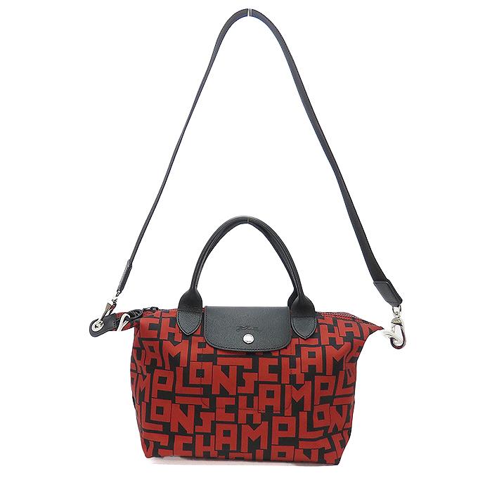 【 ロンシャン プリアージュ S 】LONGCHAMP LE PLIAGE LGP 2WAY ロゴ 総柄トートバッグ ショルダーバッグ 中古 26-25-3 逸品質屋 丸高 甲子園店 送料無料 質屋出品 兵庫県 西宮市 甲子園 実店舗あります 人気 誕生日 記念日 ハンドバッグ おしゃれ カジュアル ファッション LONGCHAMP（ロンシャン） 【 ロンシャン プリアージュ S 】LONGCHAMP