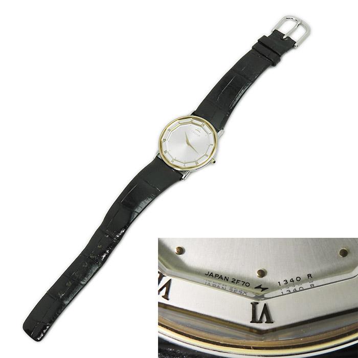 【SEIKO 2F70-0290 CREDOR】 クレドール 18KT CREDOR 【クレドール】SS 18KT 2F70-0290 クォーツ 純正革ベルト