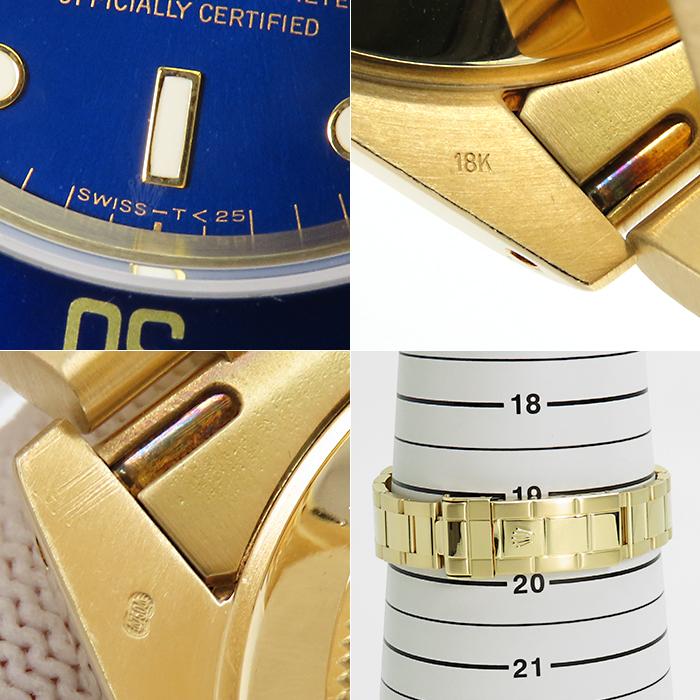 ROLEX（ロレックス） 【ロレックス】金無垢 サブマリーナ 青サブ 16618