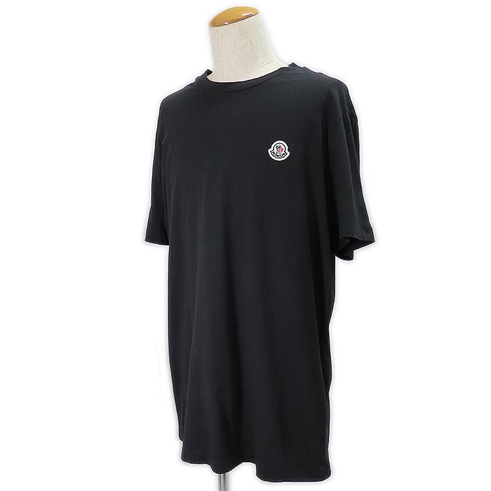 ［国内正規品］モンクレール　ワンポイント　Tシャツ　ブラック　L MONCLER（モンクレール） 【 モンクレール 】 Tシャツ ブラック 黒 XL