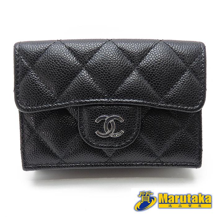 シャネル マトラッセ クラシックスモール フラップウォレット ブラック 折り財布 CHANEL（シャネル） 【 シャネル 】クラシック スモール フラップ