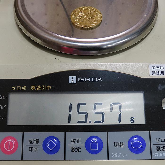 【 純金 K24 ウィーン 】 24金 金貨 1/2オンス 約15.5ｇ ウィーン金貨ハーモニー 2016 50EURO 50ユーロ 地金 資産 中古 26k242 逸品質屋 丸高 甲子園店 送料無料 質屋出品 実店舗あります 宝石 アクセサリー ジュエリー コレクション 買取 誕生日 記念日 プレゼント 純金 K24 ウィーンコイン 】 24金 金貨 1/2オンス 約15.5g ウィーン
