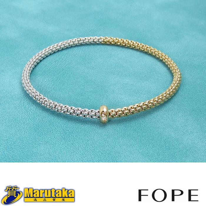 FOPE フォッペ 750 ダイヤモンド Flex'it ブレスレット】#M バイカラー