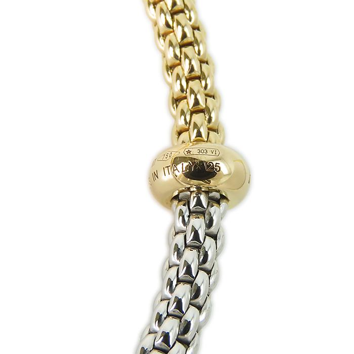 FOPE フォッペ 750 ダイヤモンド Flex'it ブレスレット】#M バイカラー