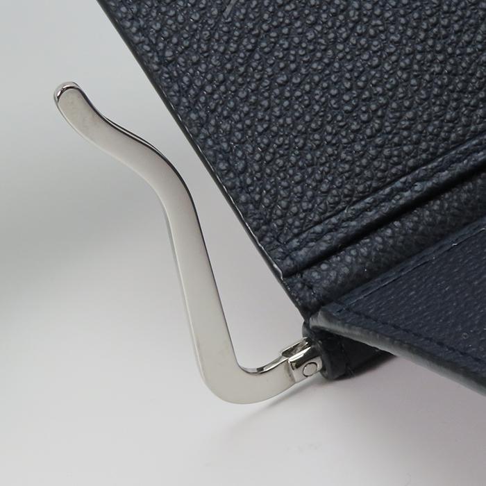 メンズ PRADA ネイビー マネークリップ 財布