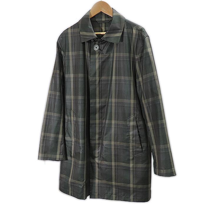 【美品】Mackintosh Philosophy チェック ステンカラーコート MACKINTOSH PHILOSOPHY（マッキントッシュフィロソフィー