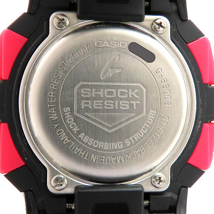 【ソーラー】G-SHOCK G-5500B ブラック×ピンク Casio G-Shock Pink Dial Unisex Watch G-5500B-1 Black Resin Digital