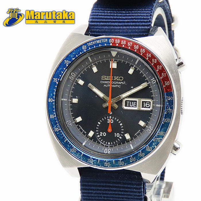 SEIKO（セイコー） シングルクロノ 赤青 ベゼル 自動巻 SS 6139-6002