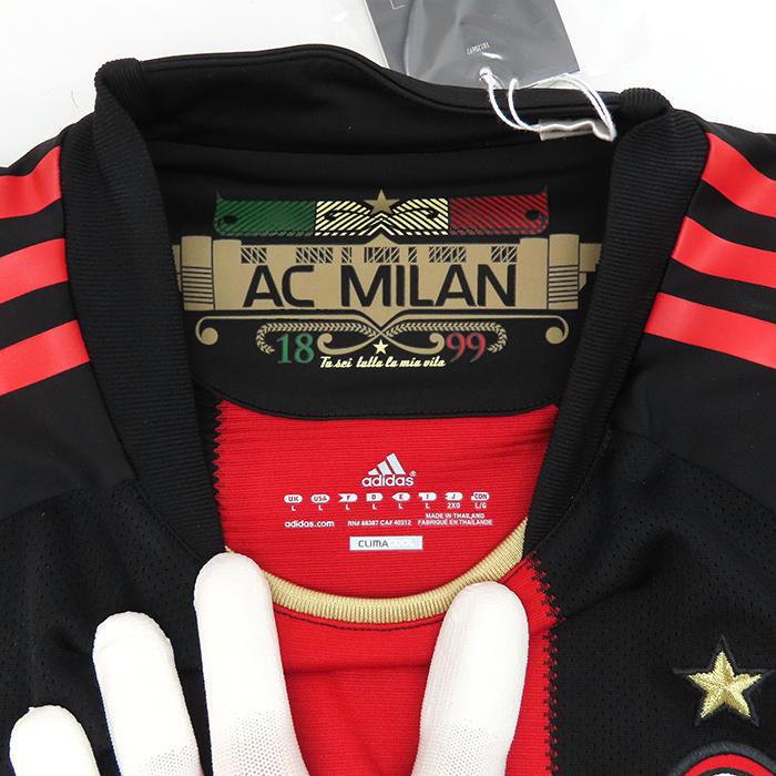 新品未使用 adidas アディダス ACミラン 09/10 ユニ 半袖 M adidas ACミラン 09-10 ホーム ユニフォーム adidas ACミラン 09/10