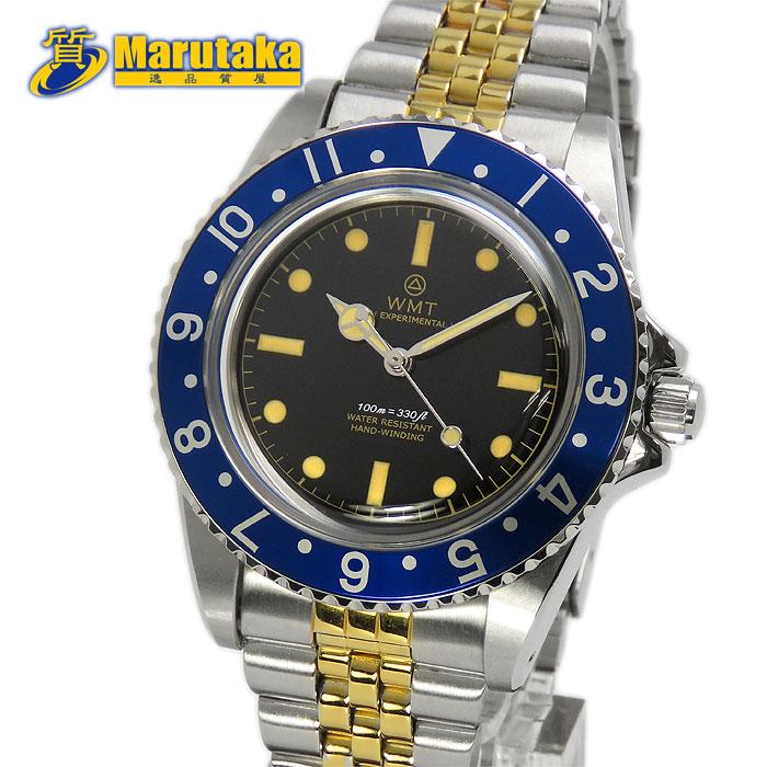 送料無料 WMT WATCHES SANFORD ヴィンテージ風 メンズ ウォッチ 黒文字