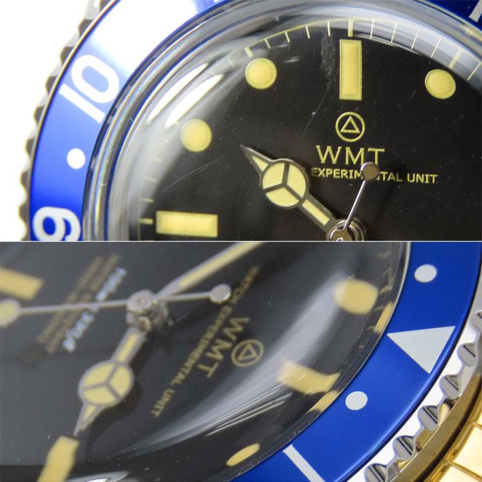 送料無料 WMT WATCHES SANFORD ヴィンテージ風 メンズ ウォッチ 黒文字