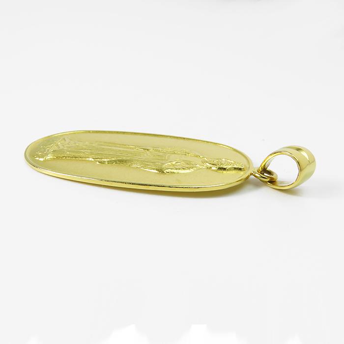 K18 ペンダントトップ】約4.9g 観音菩薩 観音様 18金イエローゴールド