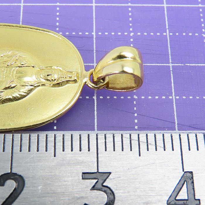 K18 ペンダントトップ】約4.9g 観音菩薩 観音様 18金イエローゴールド
