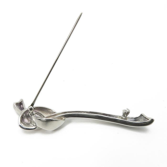 美品　ティファニー　リボン　モチーフ　ノット　ブローチ　シルバー　925 美品 ティファニー リボン モチーフ ノット ブローチ シルバー 925