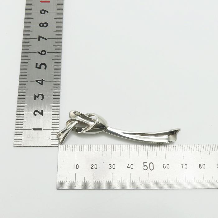 美品✨ティファニー リボン ピンブローチ シルバー Knot ヴィンテージ