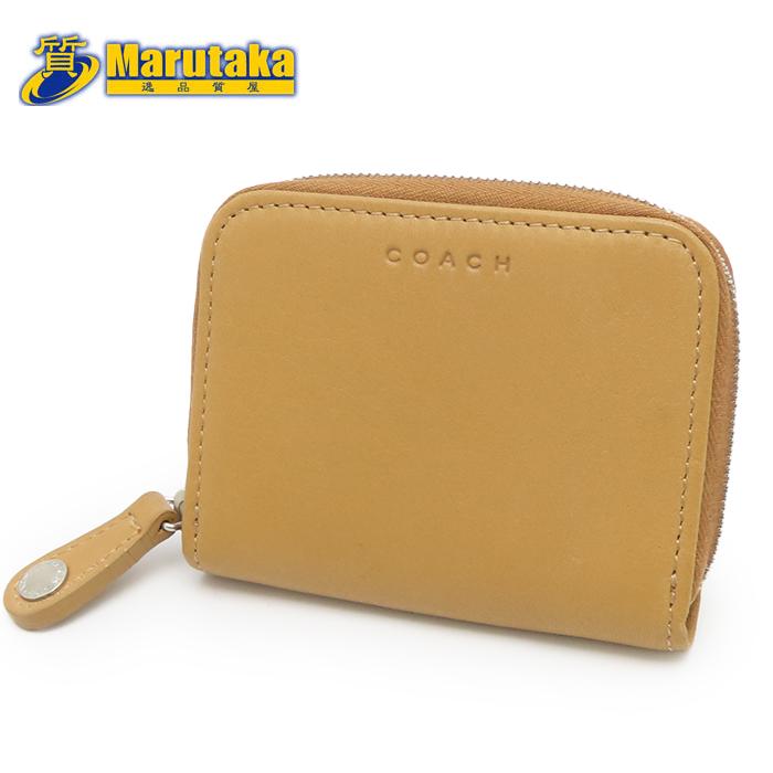 COACH（コーチ） コインケース ラウンドファスナー 小銭入れ レザー