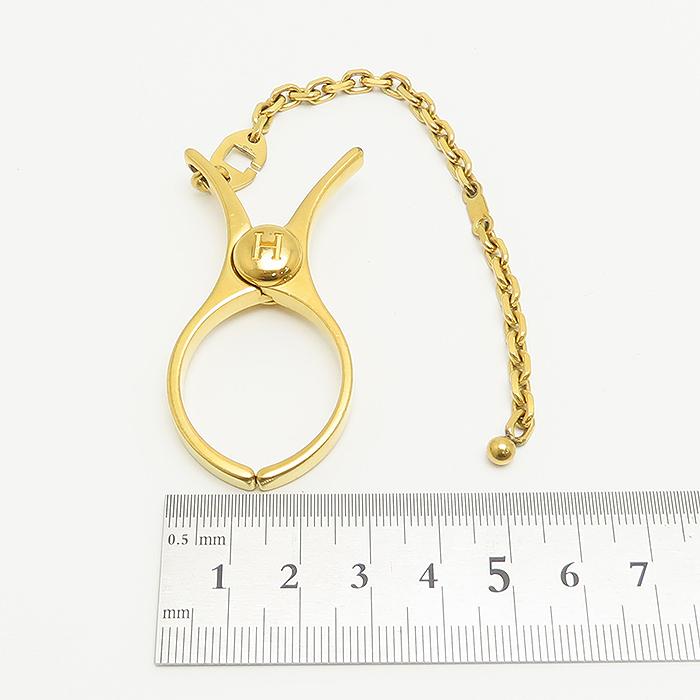 HERMES（エルメス） フィルー グローブホルダー 手袋ホルダー ゴールド