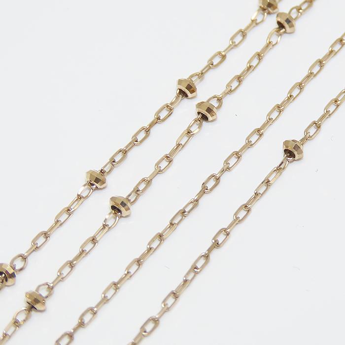 クロス モチーフ パール ダイヤモンド ネックレス K18 50cm 0.04ct 3.8g 十字架 真珠 750 YG 逸品質屋 丸高 尼崎市 Au 18K_5